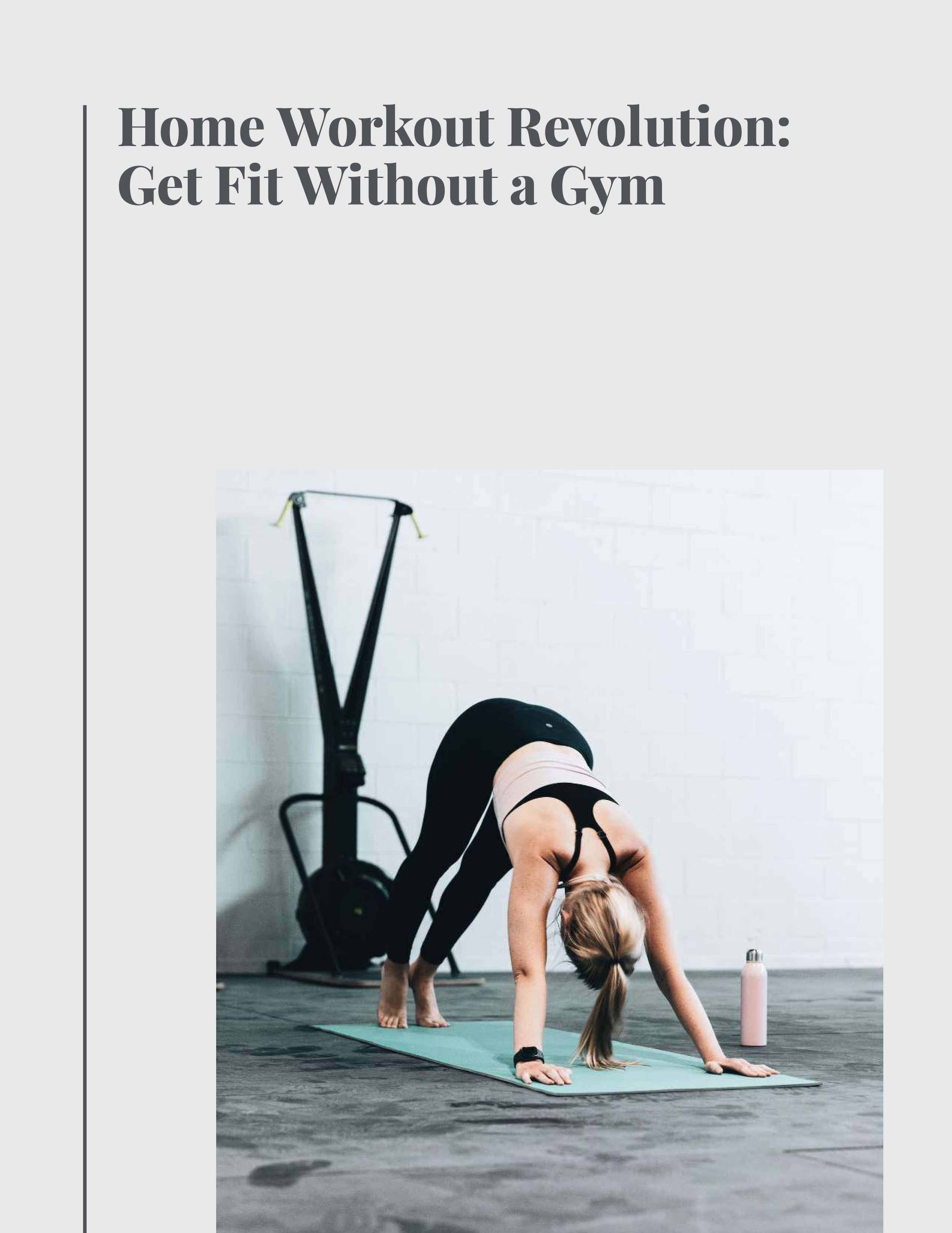 Home Workouts: Get Fit Without a Gym
